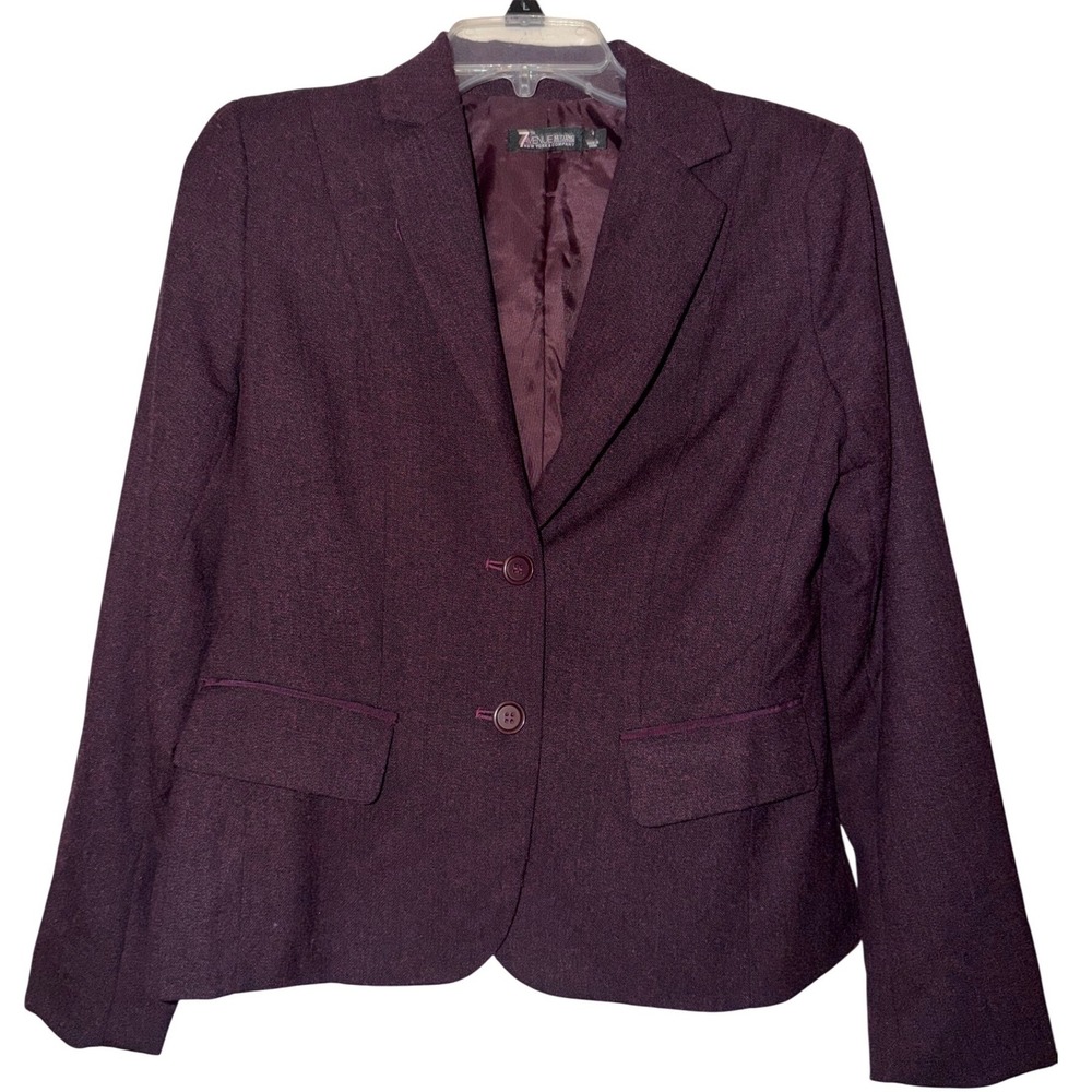 7th Avenue Collection New York & Company Women's maroon Blazer Size‎ 4